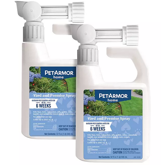 PetArmor Home Flea & Tick Yard and Premise Spray Bundle, 32 fl. oz.